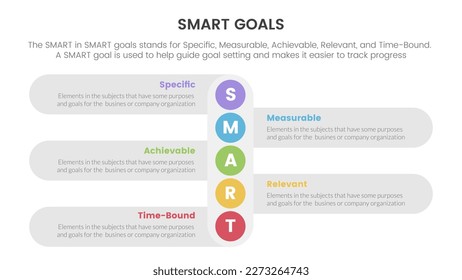 smart business model to guide goals infographic with vertical small circle down direction concept for slide presentation