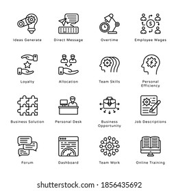 Smart Business Outline Icons - Stroked, Vectors