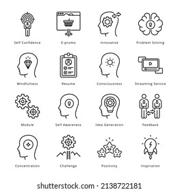 Smart Business Outline Icons - Stroked, Vectors