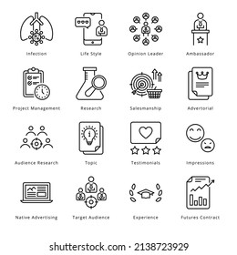 Iconos de esquema de negocios inteligentes: vectores con tracción