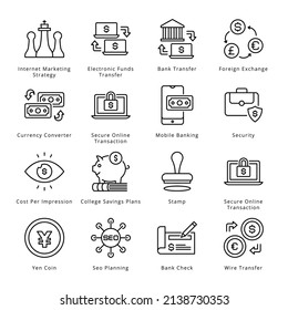 Iconos de esquema de negocios inteligentes: vectores con tracción