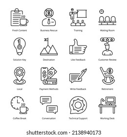 Smart Business Outline Icons - Stroked, Vectors