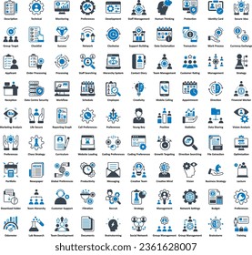 Smart Business vector icons set including business material, office material, finance, economy, banking, staff management and many kind of icons that related with business and finance