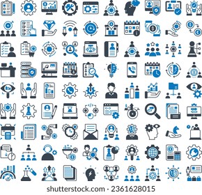 Smart Business vector icons set including business material, office material, finance, economy, banking, staff management and many kind of icons that related with business and finance