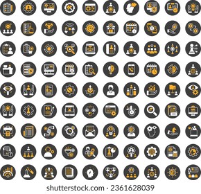 Smart Business vector icons set including business material, office material, finance, economy, banking, staff management and many kind of icons that related with business and finance