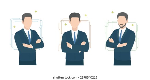 Smart Businessman Arms Folded Pose