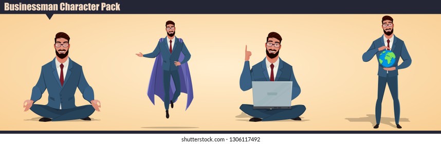 Smart Businessman Character 