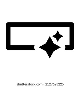 Smart button icon isolated vector illustration on white background. High quality black style vector icons