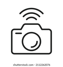 Smart Camera icon vector image. Can also be used for Physical Fitness. Suitable for mobile apps, web apps and print media.