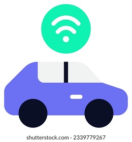 Smart Car Icon can be used for uiux, infographic, etc