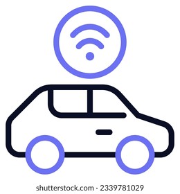 Smart Car Icon can be used for uiux, infographic, etc