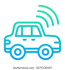 Smart Car Icon Element für Design