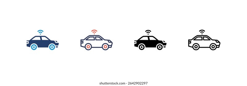 Smart Car Icon set multiple style collection