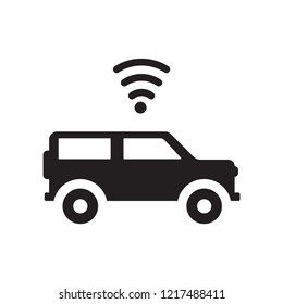 Smart car icon. Trendy Smart car logo concept on white background from smarthome collection. Suitable for use on web apps, mobile apps and print media.
