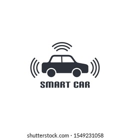 smart car icon vector logo template