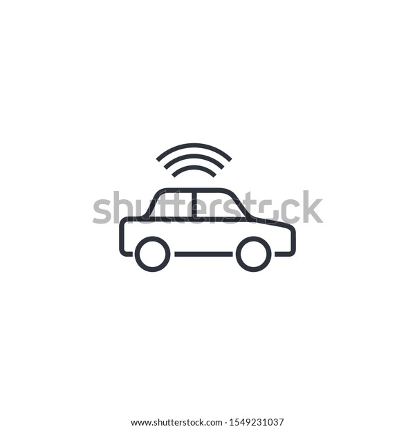smart car icon vector logo\
template