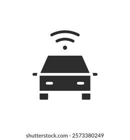 Smart car icon web design in vector