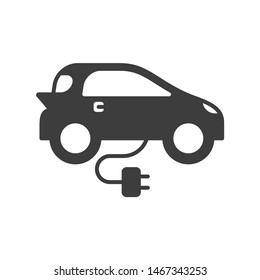 Smart car simple flat design premium icon