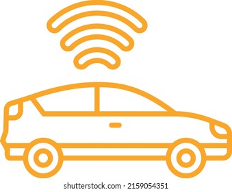 Smart Car vector icon. Can be used for printing, mobile and web applications.