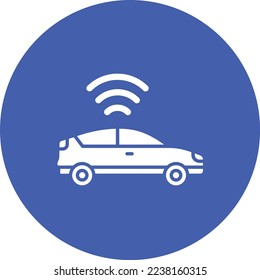 Smart Car vector icon. Can be used for printing, mobile and web applications.