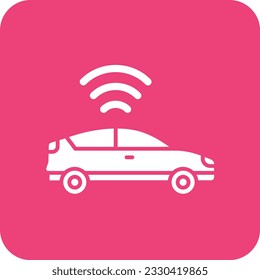 Smart Car vector icon. Can be used for printing, mobile and web applications.