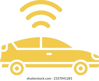 Smart Car Vektorsymbol. Kann für Druck-, Mobil- und Web-Anwendungen verwendet werden.
