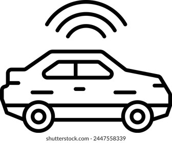 Smart Car vector icon. Can be used for printing, mobile and web applications.