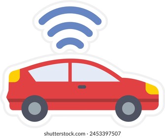 Smart Car vector icon. Can be used for printing, mobile and web applications.