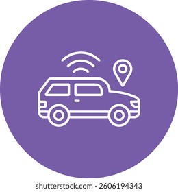 Smart Car vector icon. Can be used for printing, mobile and web applications.