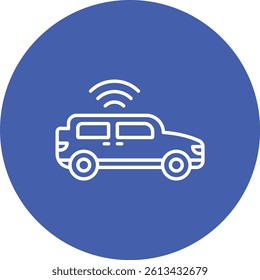 Smart Car vector icon. Can be used for printing, mobile and web applications.