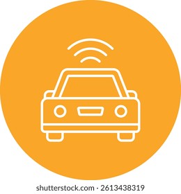 Smart Car vector icon. Can be used for printing, mobile and web applications.