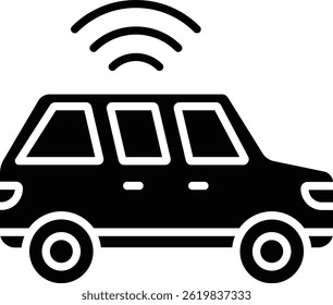 Smart Car vector icon. Can be used for printing, mobile and web applications.