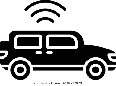 Smart Car vector icon. Can be used for printing, mobile and web applications.