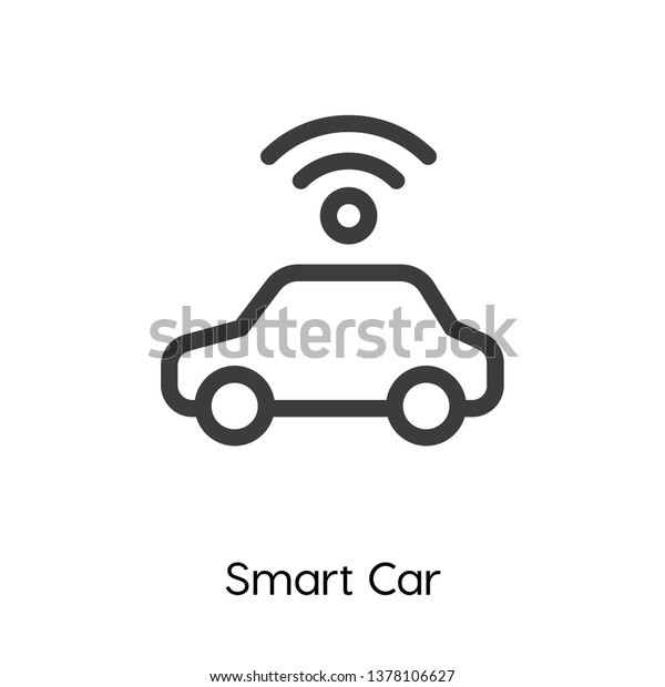 Smart car vector icon, Smart car
symbol. Linear style sign for mobile concept and web design. Smart
car symbol logo illustration. vector graphics -
Vector.