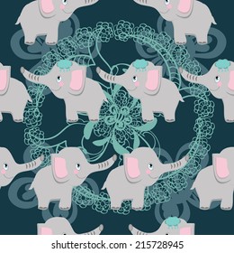  Smart card with an elephant for your design and business