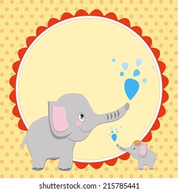  Smart card with an elephant for your design and business