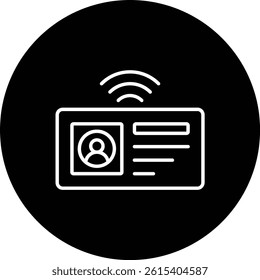 Smart Card vector icon. Can be used for printing, mobile and web applications.
