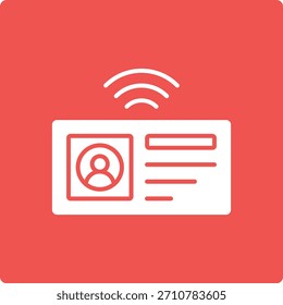 Icono de Vector de tarjeta inteligente. Se puede utilizar para aplicaciones de impresión, móviles y de Web.