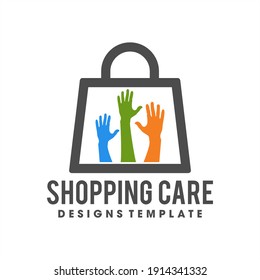 Smart Cares shopping online logo vector icon illustration