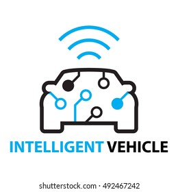 smart car,Intelligent Vehicle icon and symbol