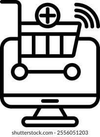 Smart Cart Icon Element For Design
