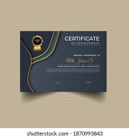 Smart Certificate of achievement template