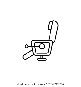 Smart chair icon. Element of smart house icon for mobile concept and web apps. Thin line Smart chair icon can be used for web and mobile