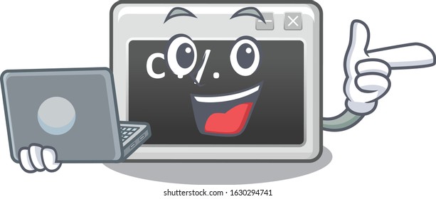 Smart character of command window working with laptop