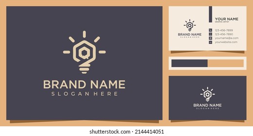 smart chat talking bubble light bulb logo design inspiration, Light chat logo template