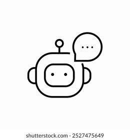 smart chatbot icon sign vector