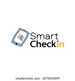 Smart check symbol logotype that can be customized and you can add your Company or brand name, slogan, or any other message that you want to include with this creative and beautiful icon. 