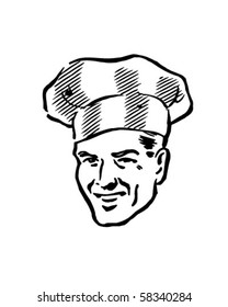 Smart Chef - Retro Clip Art
