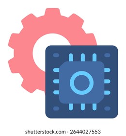 smart chip icon for illustration