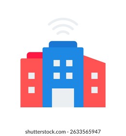 Vector de Ciudades Inteligentes para la Innovación Urbana y las Infraestructuras del Futuro. Icono de edificios conectados, diseño de tecnología verde, estilo de vida IoT